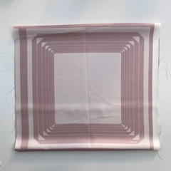 Шёлковый платок Tom Ford, Квадрат, розовый, не подшитый