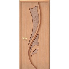Купить Межкомнатная дверь шпон Эксклюзив дуб остеклённая