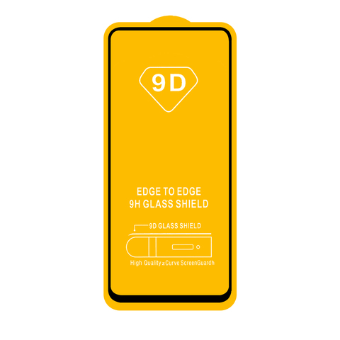 Защитное стекло 9H полный клей Full Glue для Samsung Galaxy S20 FE (Черная рамка)