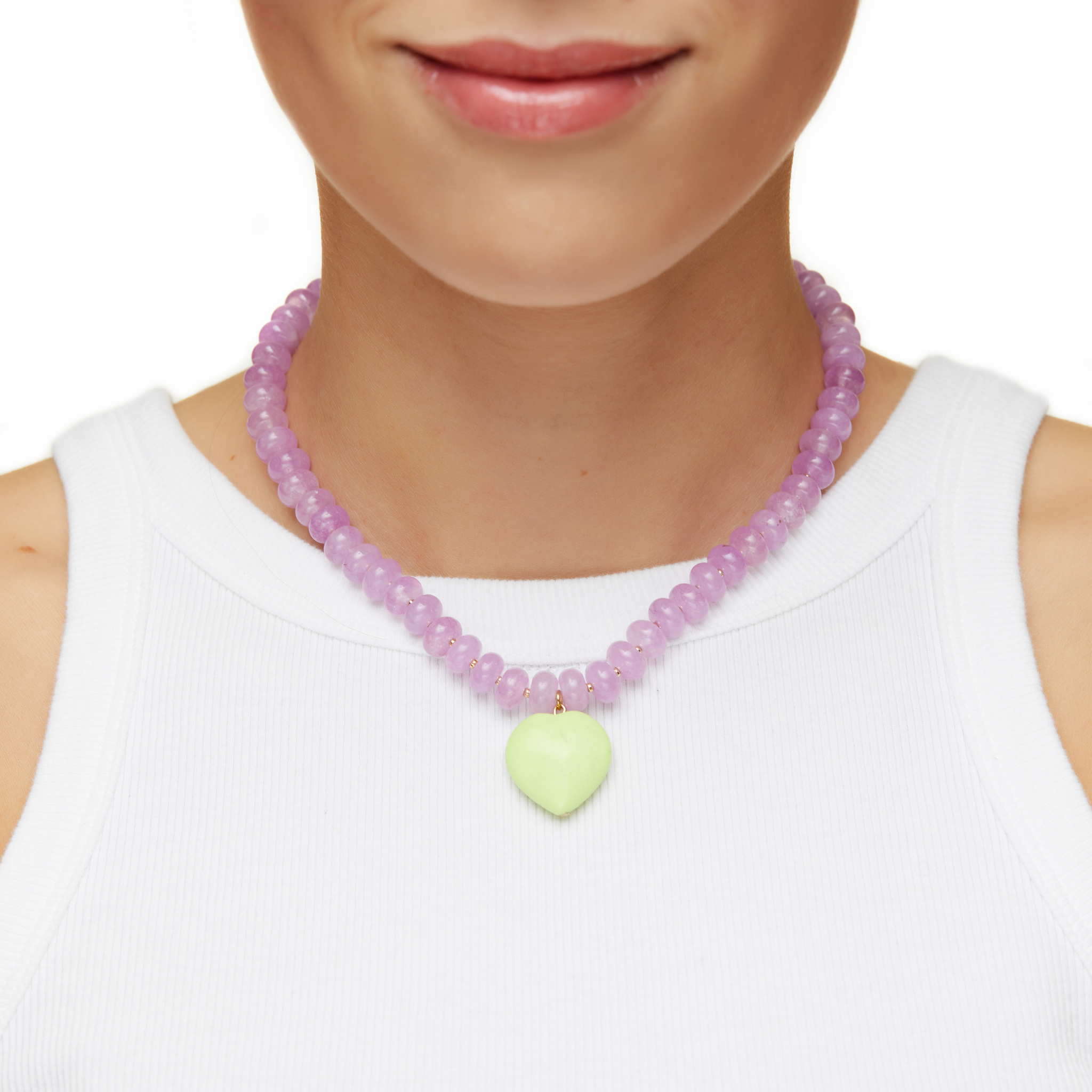 Neon Green Love Necklace