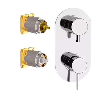 REMER X93KB Смеситель для ванны/душа на 3 потока скрытый монтаж (заказывать совместно с rrbox93) x style