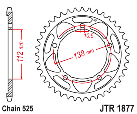 Звезда ведомая JTR1877 47