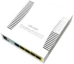 Mikrotik RB260GSP CSS106-1G-4P-1S - коммутатор RouterBOARD 260GSP 1xSFP, 5x10/100/1000 Gigabit Ethernet, PoE with indoor case and power supply