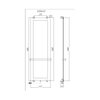 Allen Brau Infinity 325625 Полотенцесушитель электрический с рейлингом и креплением, цвет: чёрный