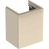 Шкафчик для раковины Geberit Smyle Square, с одной дверцей: B=49.2см, H=61.7см, T=40.6см, Песчаный глянец / Высокоглянцевое покрытие