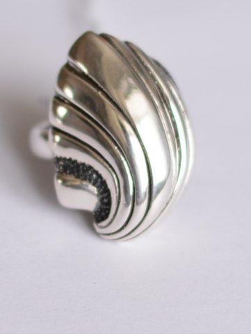 Ракушка (кольцо из серебра)
