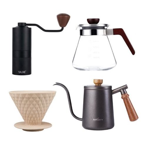 Набор аксессуаров для кофе в пуровере YAMI Pour Over Set | Easy-cup.ru