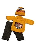Вязаный комплект - Тигр/оранжевый. Одежда для кукол, пупсов и мягких игрушек.