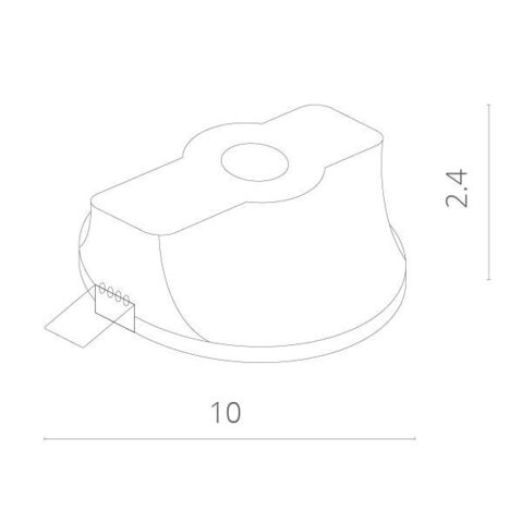 Встраиваемый светильник Arte Lamp INVISIBLE A9210PL-1WH