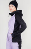 Премиальный костюм для лыж и зимнего бега Nordski Hybrid Hood Black/Lavender женский NSW853827-NSW875100