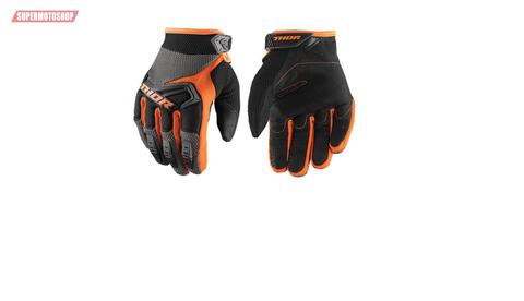 Перчатки кроссовые Thor Spectrum S8 MX черный оранжевый L
