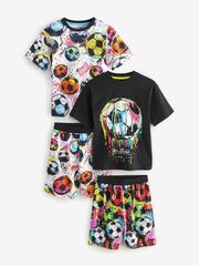 Пижама для мальчика Next AM2-803, 2 шт., Черный, Белый