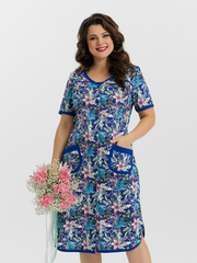 4728 Халат на пуговицах