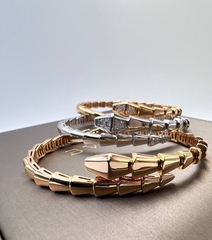 Браслет Змея-SERPENTI тонкая без камней rose VGOLD