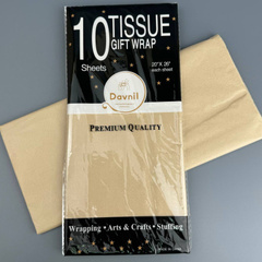 Бумага тишью кофейная 50х66 см (10 листов)