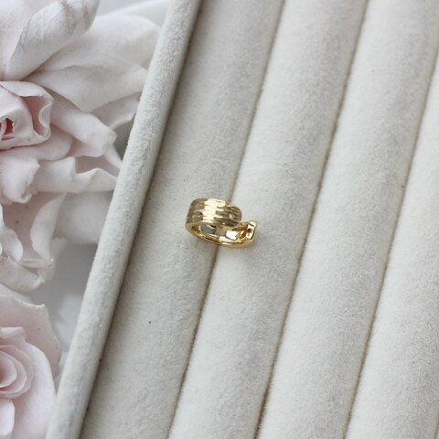 Кафф с отверстием для подвесок 12*5 мм, позолота, Ш135