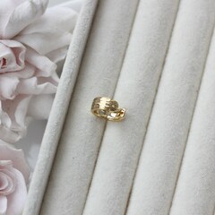 Кафф с отверстием для подвесок 12*5 мм, позолота, Ш135