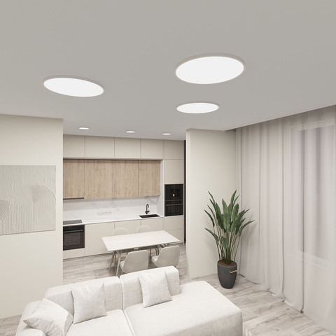 Потолочный светодиодный светильник Denkirs Thin DK6524-WH