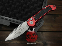 Нож Microtech GRN LUDT Gen III Standard S/E RED - клинок серый, красная рукоять