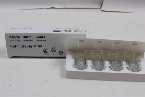 416712 Скрепки тип W оригинал (актуальный артикул: 416712) для Ricoh SR760, 770, 790, 850, 860, 880, 960, 970, 3000, 3010, 3020, 3030, 3050, 3070, 3090, 3100, 4000, 4010, 4020, 4030, 4040, 4060, 4070, 3110, 3120, SR3150 (Буклетные)/3220/3270