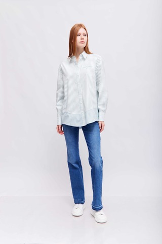 Marc Cain Sports Рубашка хлопковая в полоску