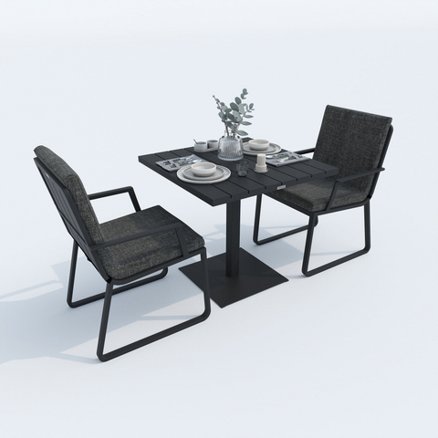 Стол обеденный Ideal Patio ДОЛЛА алюминий 80х80 см (1 ножка)