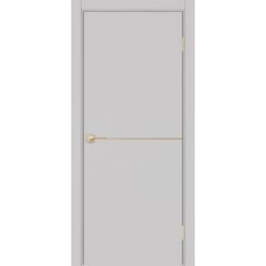 Купить Межкомнатная дверь экошпон Неаполь 202 пепельный кромка в цвет полотна