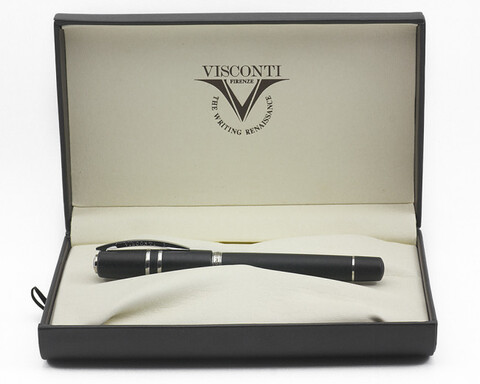 Ручка перьевая Visconti Homo Sapiens Steel Age Medium, Black CT, Pd 23K, F (Vs-589-99F)
