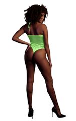 Неоновое зеленое боди Body with Halter Neck - 