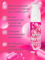 Интимный гель на водной основе Tutti-Frutti Bubble Gum - 30 гр. - 