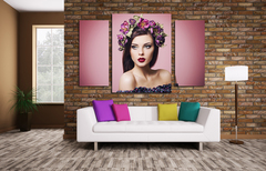 Модульная картина "Фиолетовый венок"