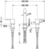 Смеситель для раковины на 3 отверстия Duravit C11060005010