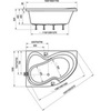 Ванна асимметричная 170х105 см левая Ravak Rosa II L C221000000