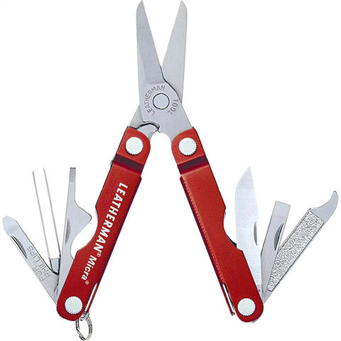 Мультитул Leatherman Micra 65 mm, 10 функций, красный (64330181N)