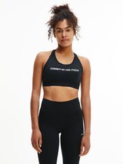 Бюстгальтер спортивный Tommy Hilfiger Mid Intensity Graphic Racer Bra - black