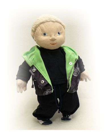 Костюм с жилетом - На кукле. Одежда для кукол, пупсов и мягких игрушек.