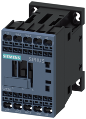 Siemens Контактор, 3 ПОЛ  AC-3, 7.5КВТ/400В, Блок-Контакт 1НО 3RT20182AP01