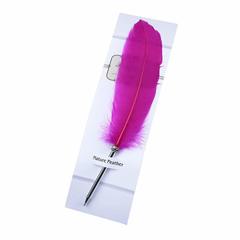 Qələm \ Feather Pen Harry Potter dark pink Hogwarts