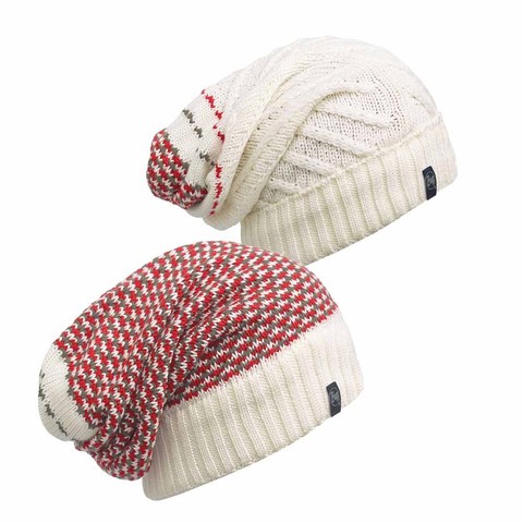 Картинка шапка-бини Buff Hat Knitted Zile Cream - 1