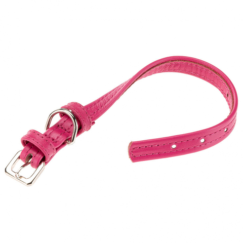 Ferplast ошейник VOGUE FLAT CF15/29 из натуральной кожи, фуксия