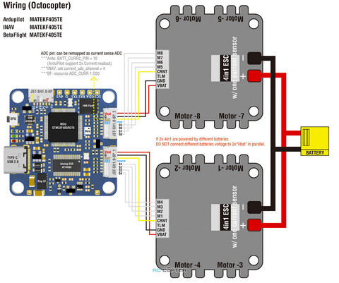 Полётный контроллер Matek F405-HDTE