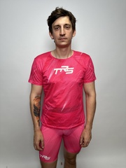 Футболка для бега TRS pink QR