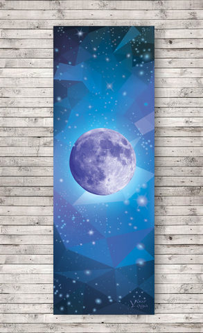 Коврик для йоги Moon Purple YY 178*61*0,3 см из микрофибры и каучука
