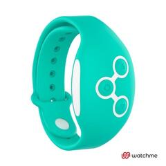 Розовый вибратор для пар с зеленым пультом-часами Weatwatch Dual Pleasure Vibe - 