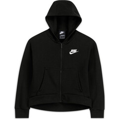 Детская толстовка Nike Sportswear Club Fleece FZ Hoodie G - black/white