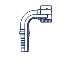 Фитинг DN 06 DK (Г) 14x1.5 (90) накидная гайка POWERMASTER