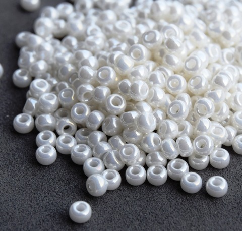 8/0 RR-0591 Бисер круглый Миюки /Miyuki round 8/0 Ceylon Antique Ivory Pearl