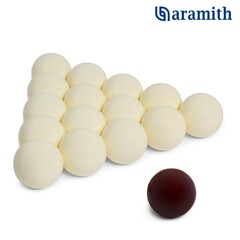 Шары Aramith Premier Pyramid без номеров ø68мм красный биток