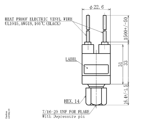 Картриджное реле давления ACB-2UB379MW Danfoss 061F7526