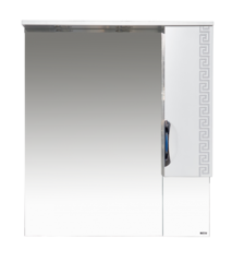 Зеркало-шкаф MISTY Престиж - 80 (правое) серебряная патина